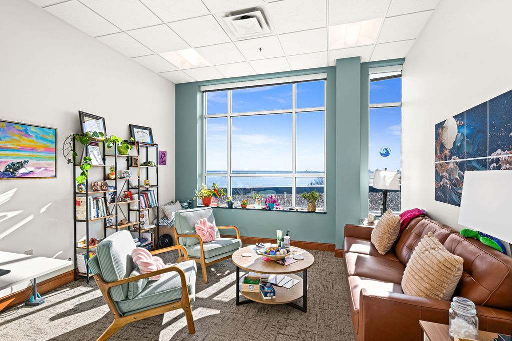 Welcoming therapy office space